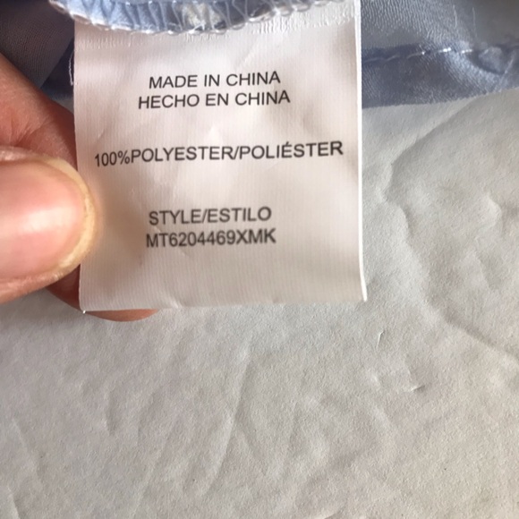 MERAKI Blouse Women's Size S Blue Floral Sheer Long Sleeve Kawaii Girlcore NWT - Picture 12 of 13